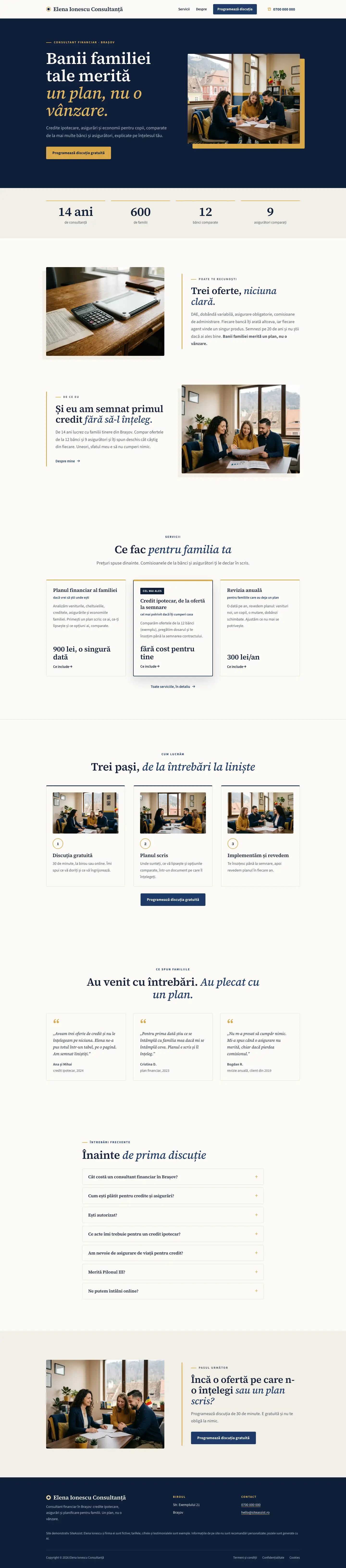 Pagina principală a site-ului Atlas, de sus până jos